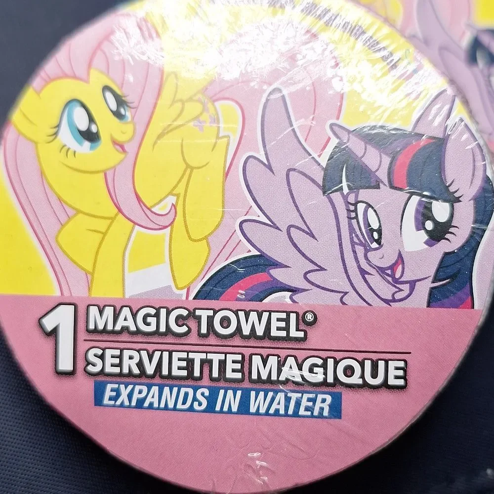 Hasbro My Little Pony Magic Towel - Pink, Yellow & Purple